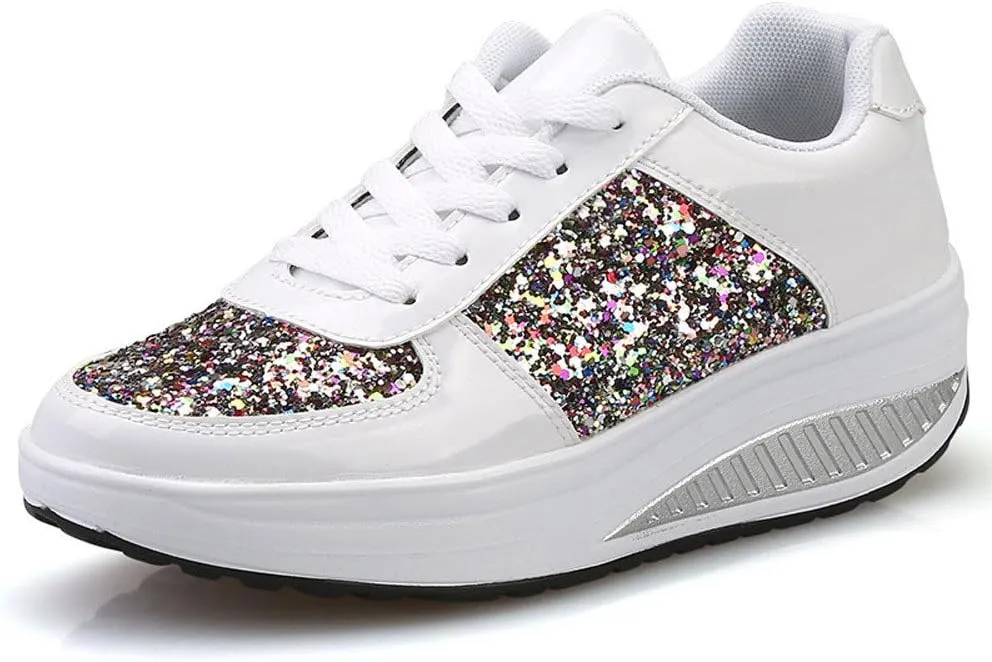 Womens Sneakers Black Sole Black Non Slip Tennis Shoes for Women Black Shoes Women Dressy Comfort Walking Size 11.5 Womens Platform Sneakers Women's Wide Athletic Shoes