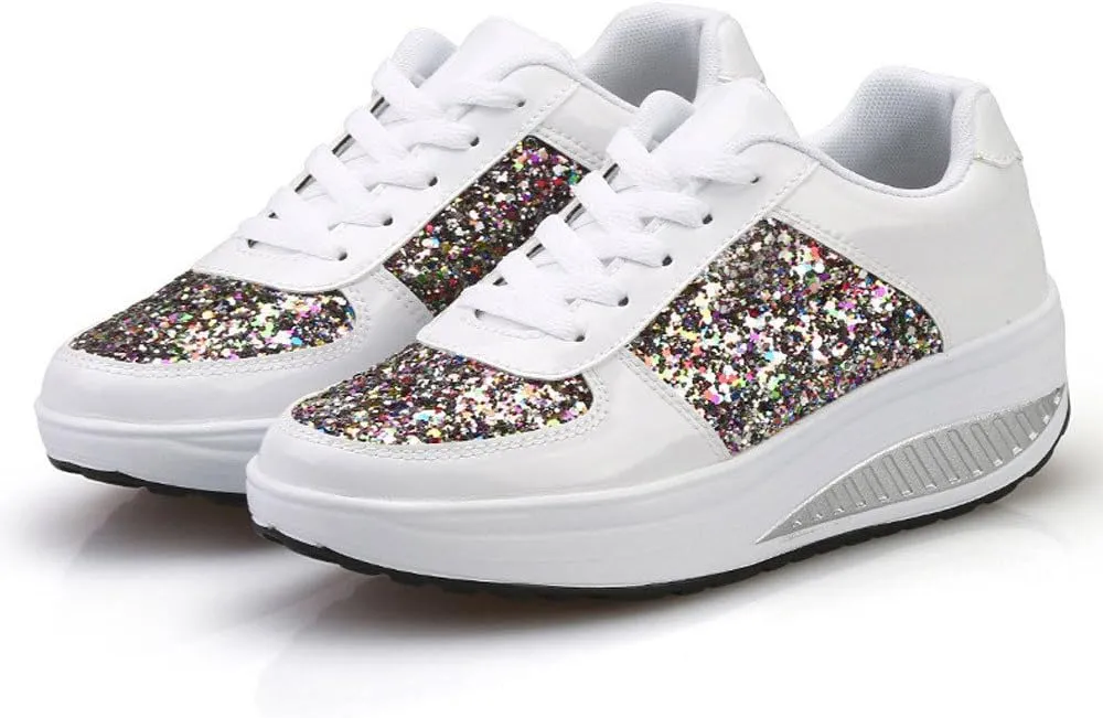 Womens Sneakers Black Sole Black Non Slip Tennis Shoes for Women Black Shoes Women Dressy Comfort Walking Size 11.5 Womens Platform Sneakers Women's Wide Athletic Shoes