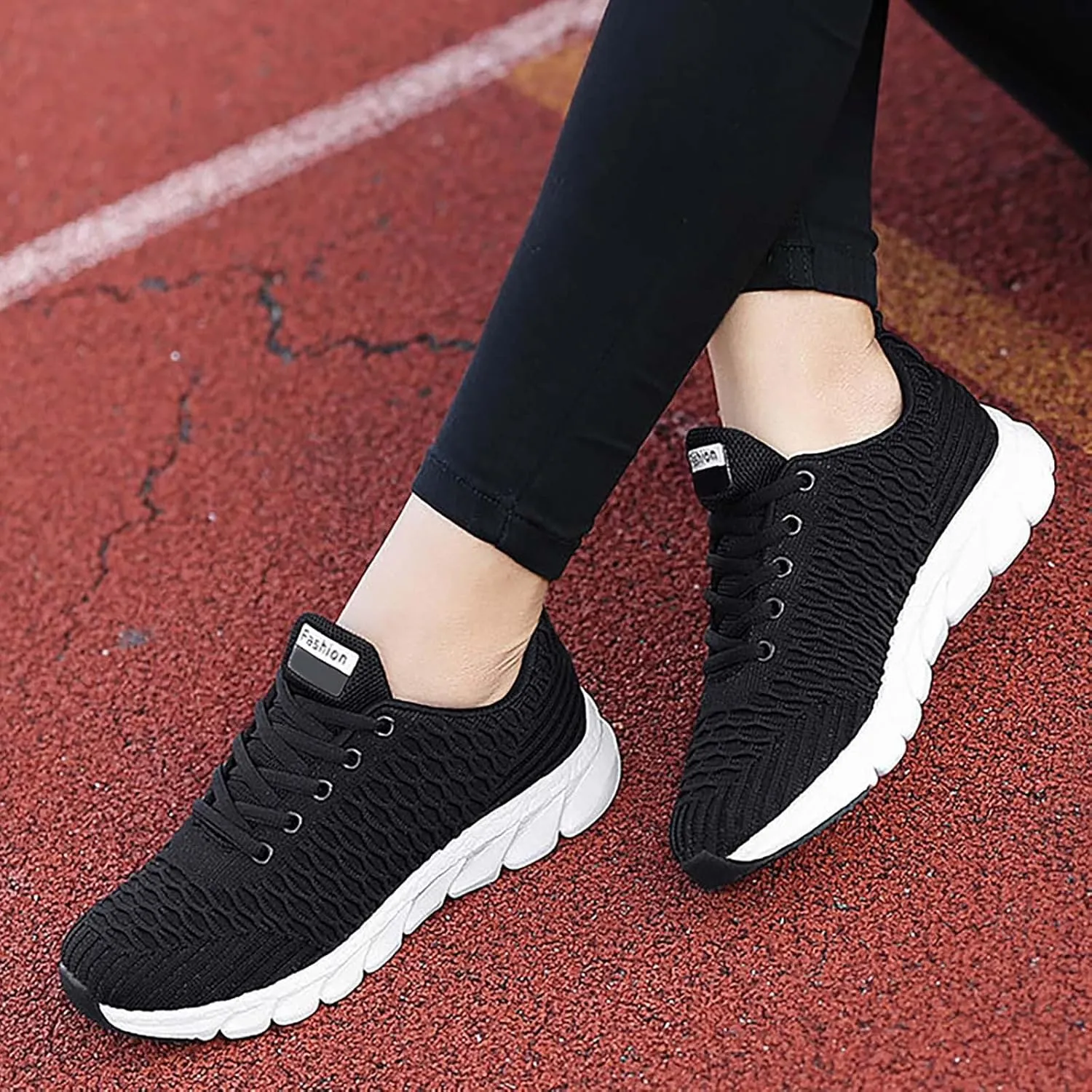 Womens Sneakers Womens Running Shoes Women's White Fashion Sneakers Comfortable & Lightweight Women's Loafers & Slip-Ons Black Sneakers for Women