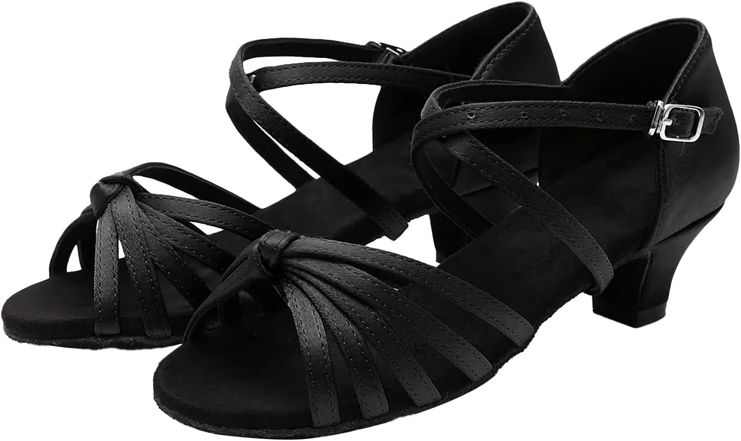 Women's Strappy Heels Open Toe Stiletto High Heeled Sandals for Women Dressy Adjustable Ankle Strap Comfortable Mid Chunky Low Block Summer Womens Slides Slippers Slip on Casual Sexy Beach Shoes