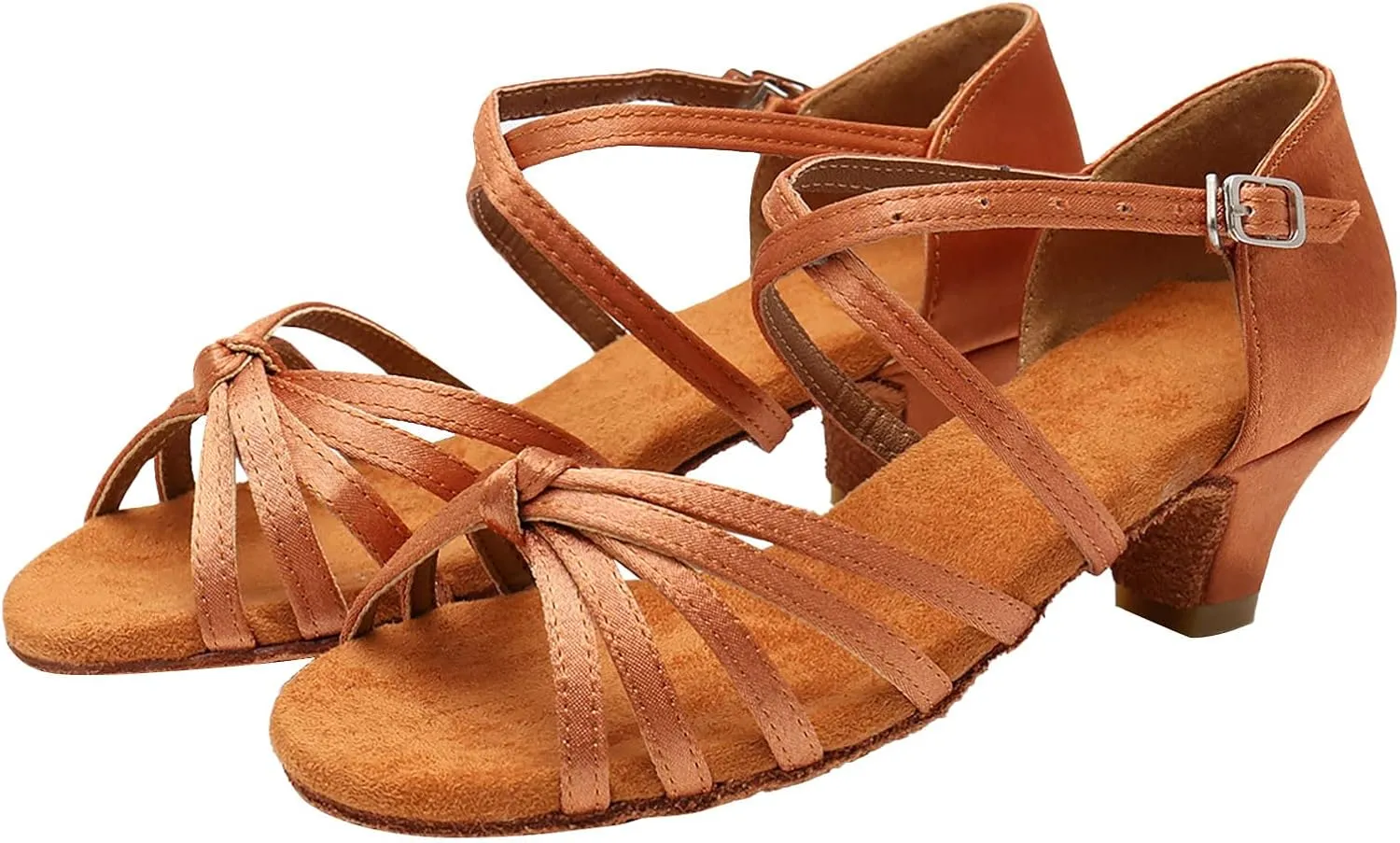 Women's Strappy Heels Open Toe Stiletto High Heeled Sandals for Women Dressy Adjustable Ankle Strap Comfortable Mid Chunky Low Block Summer Womens Slides Slippers Slip on Casual Sexy Beach Shoes