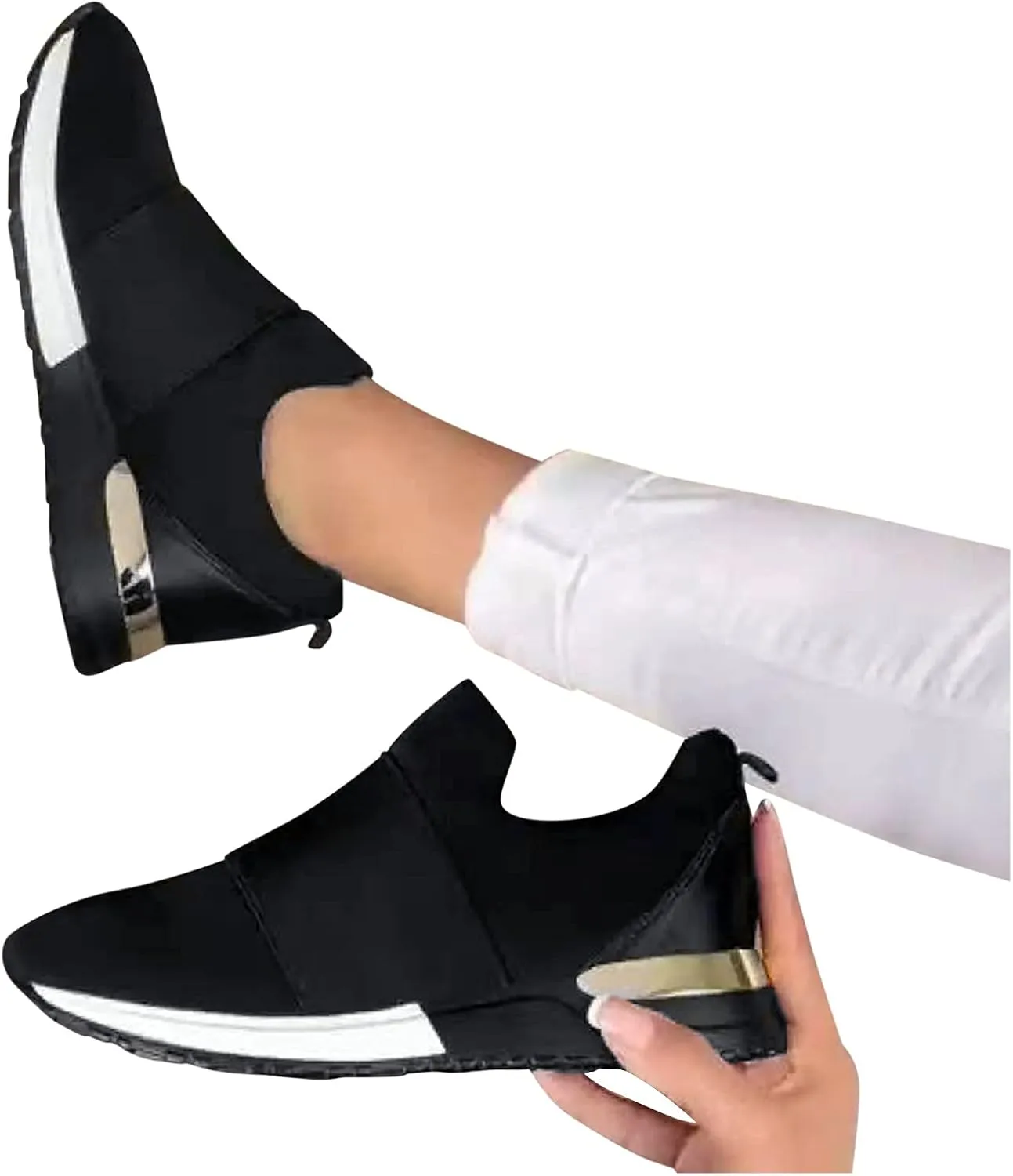 Womens Trail Running Shoes Wide Width Zapatos De Piel para Mujer Suaves Y Comodos De Vestir Women Slip On Shoes Dressy Womens White Platform Sneakers Zapatos OrtopéDicos De Trabajo para Mujeres