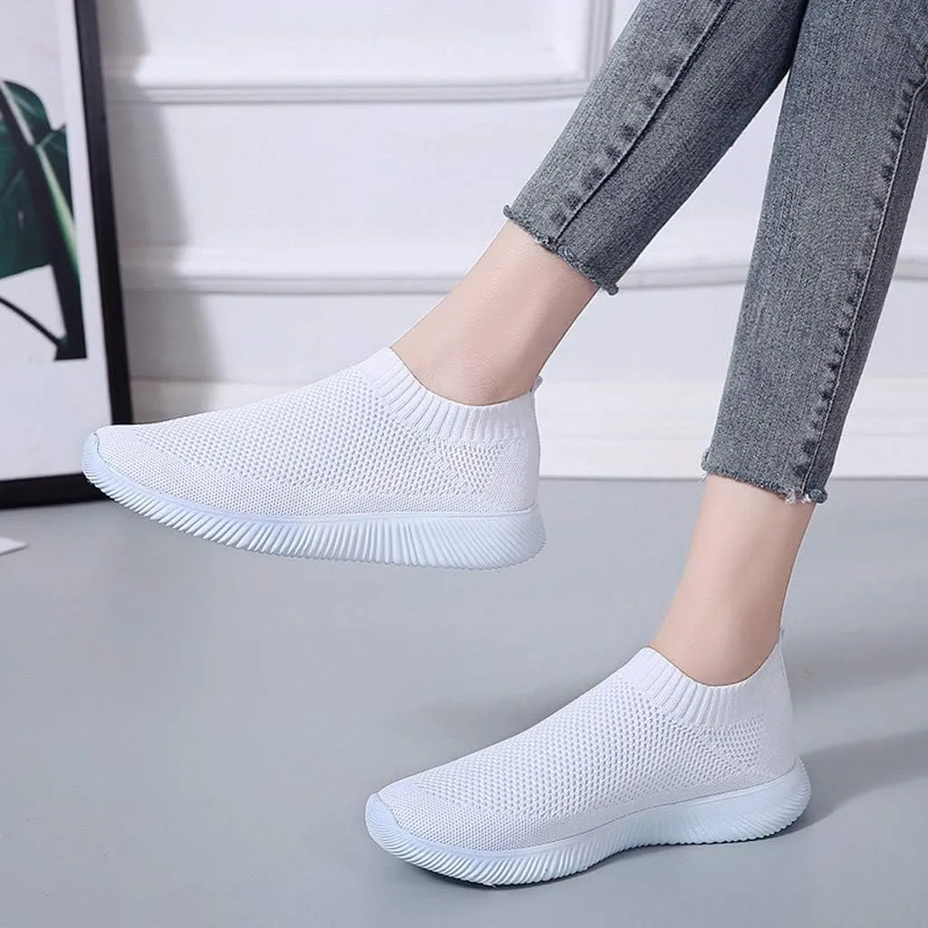 Womens Walking Shoes Sock Casual Ladies Fashion Sneakers Mens Dress Shoes Flat Feet Men Shoes Casual White Platform Sneakers Tennis Shoe Casual Loafers