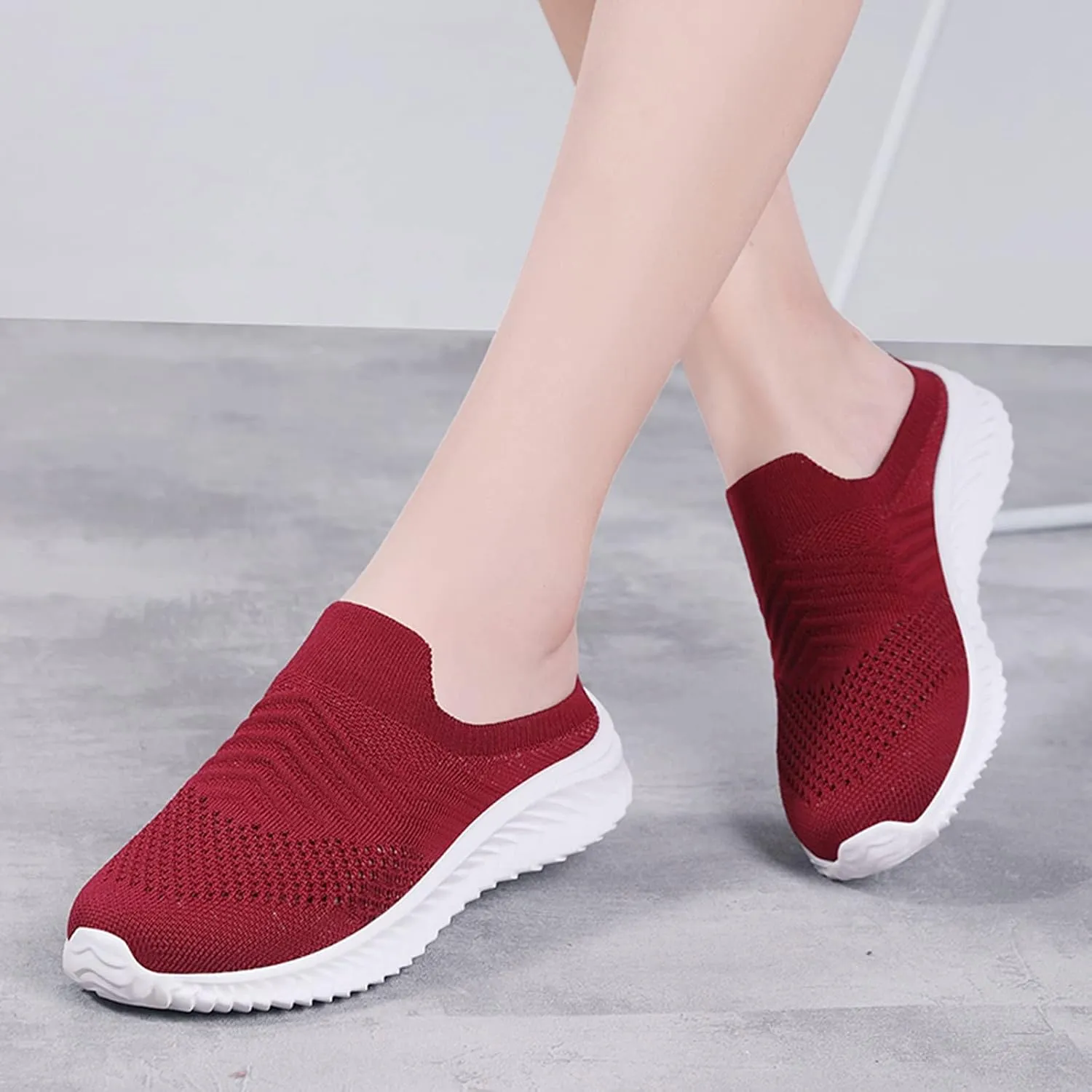 Womens Walking Tennis Shoes Lightweight Orthopedic Loafers Casual Breathable Sneakers Comfortable Mules Casual Garden Clogs