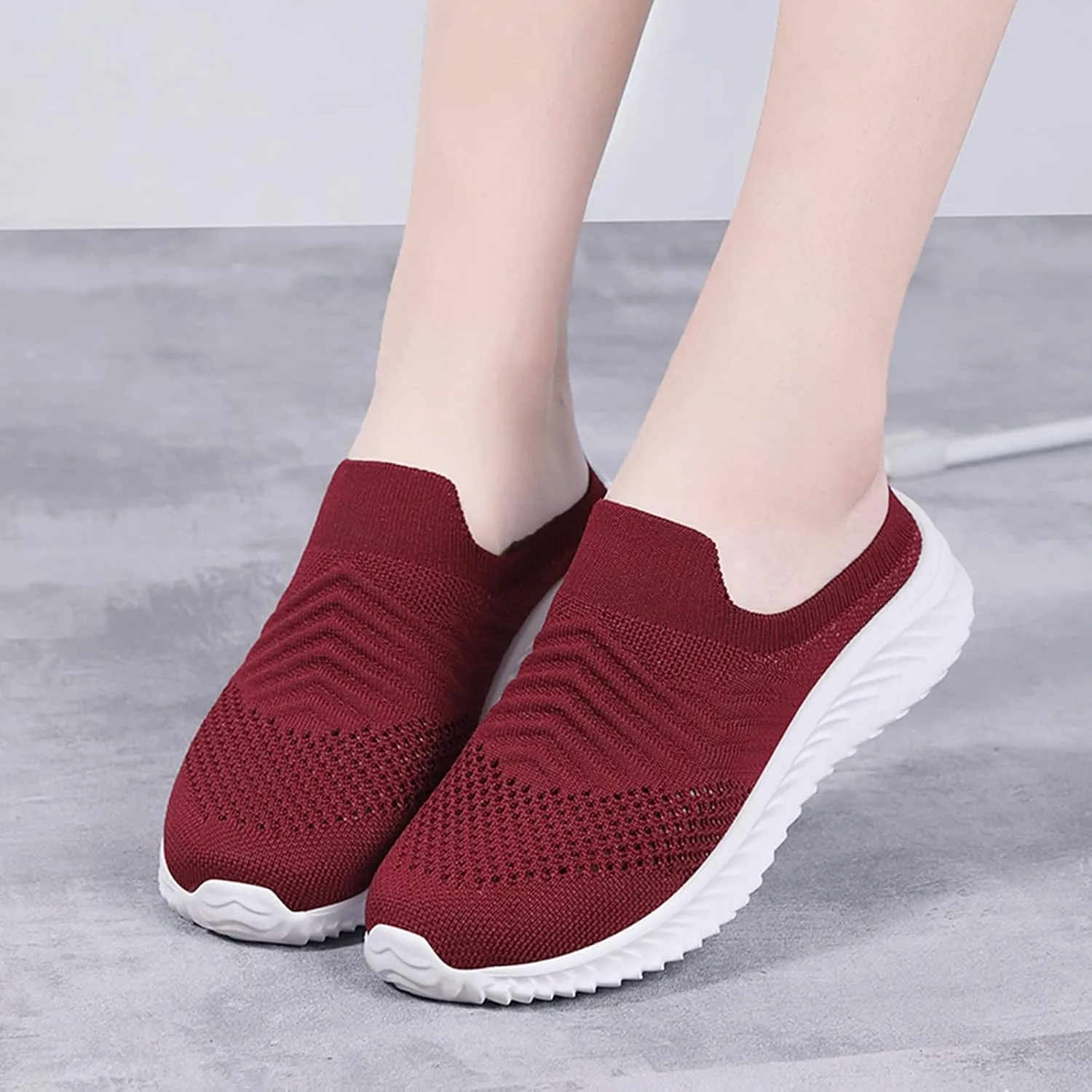 Womens Walking Tennis Shoes Lightweight Orthopedic Loafers Casual Breathable Sneakers Comfortable Mules Casual Garden Clogs