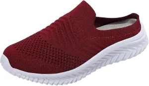 Womens Walking Tennis Shoes Lightweight Orthopedic Loafers Casual Breathable Sneakers Comfortable Mules Casual Garden Clogs
