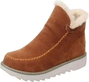 Womens Winter Boots Waterproof Adults Short Snow Boots Womens Winter Snow Boots with Warm Fur Lining Short Boot Women Winter Womens Rain Boots Men's Winter Booties