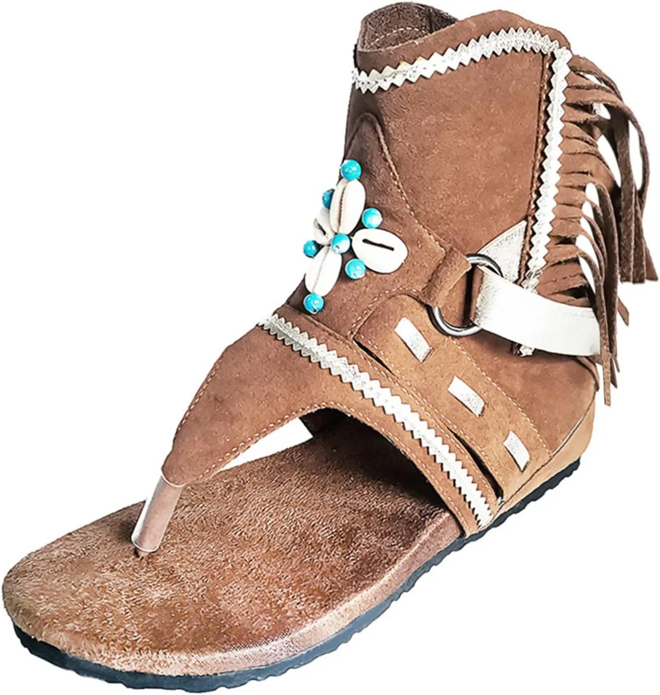 Yoga Mat Comfortable Flat Sandal for Women Open Toes One Band Ankle Strap Flats Rhinestone Flats for Women