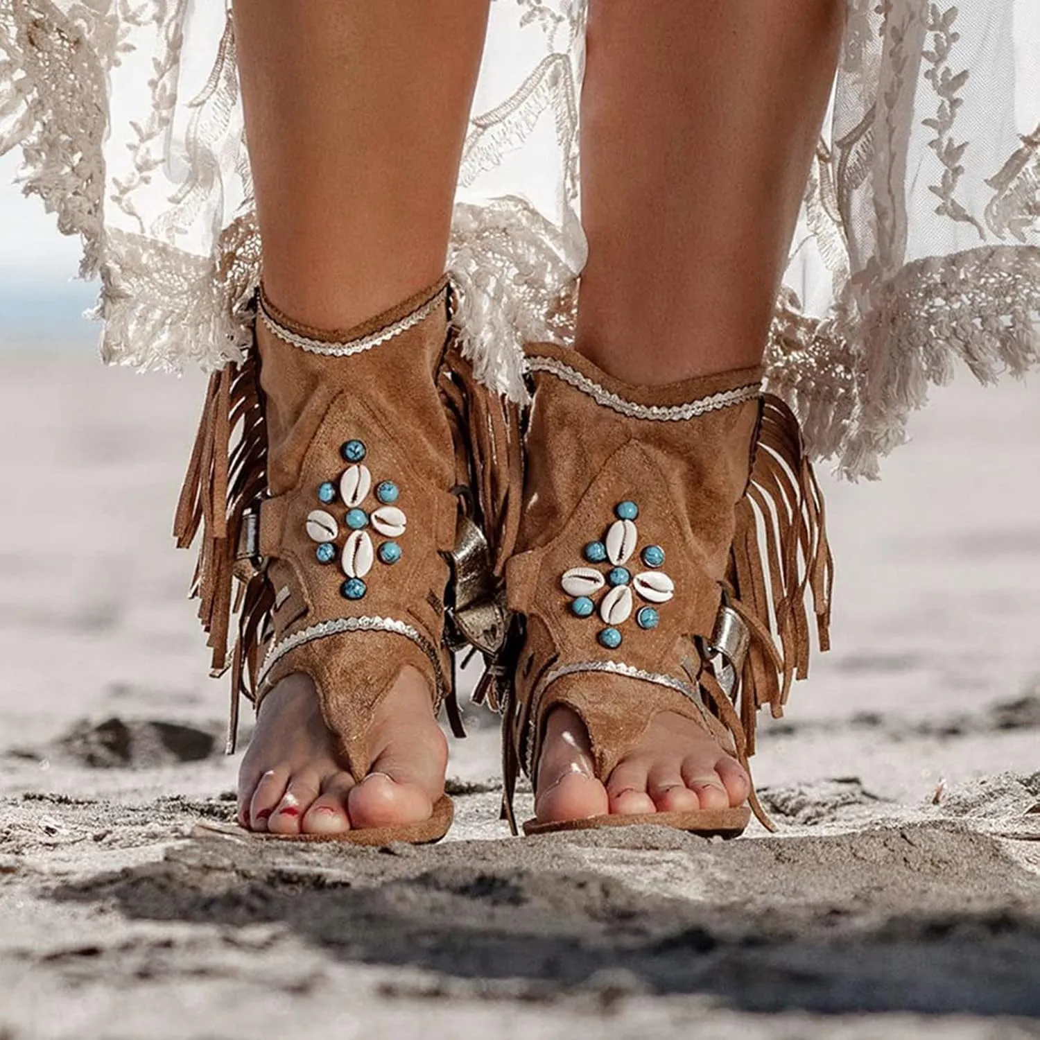 Yoga Mat Comfortable Flat Sandal for Women Open Toes One Band Ankle Strap Flats Rhinestone Flats for Women