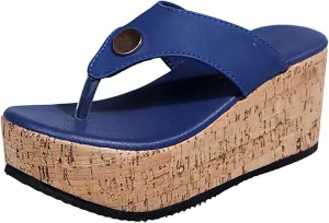 ZBYY Women Wedge Sandals Platform Slip on Cork Wedge Mules Platform Slide Sandals Summer Flip Flop Gladiator Sandals